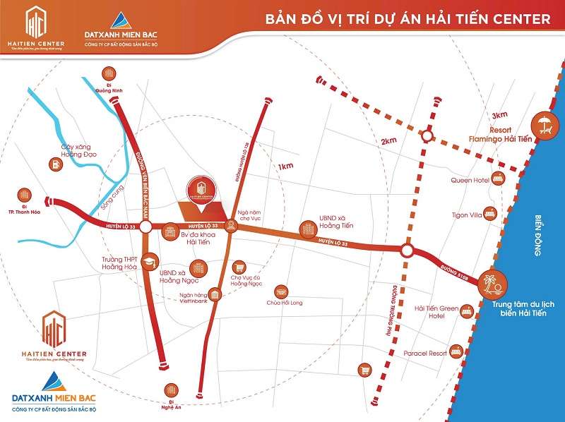 Vị trí dự án Hai Tien Center