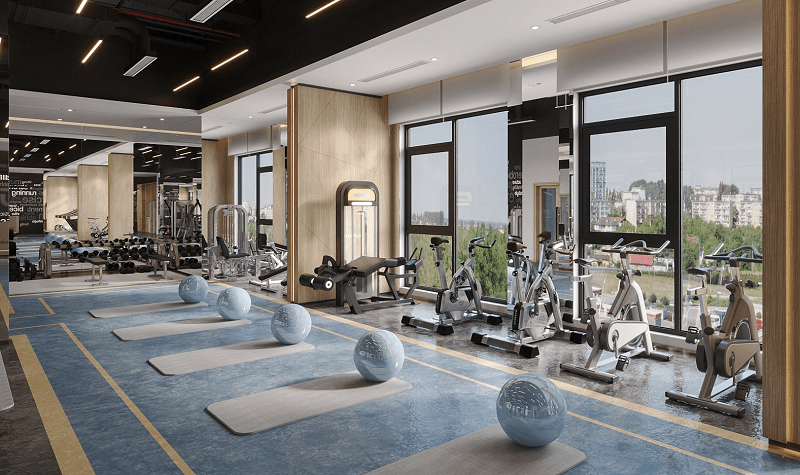 khu tập gym spa tại the kyoto vinhomes thanh hoa